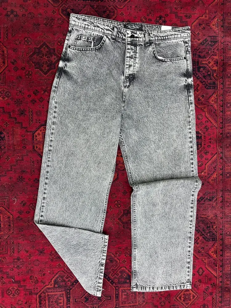 شلوار جین بگ طوسی ملانژ 205