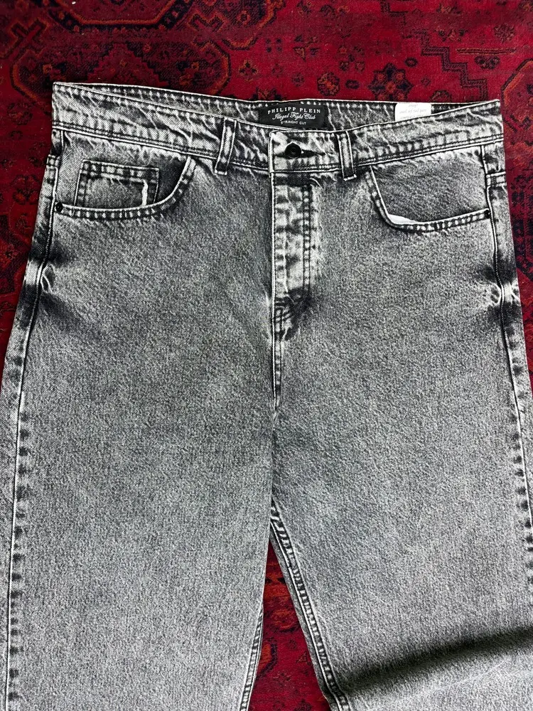 شلوار جین بگ طوسی ملانژ 205