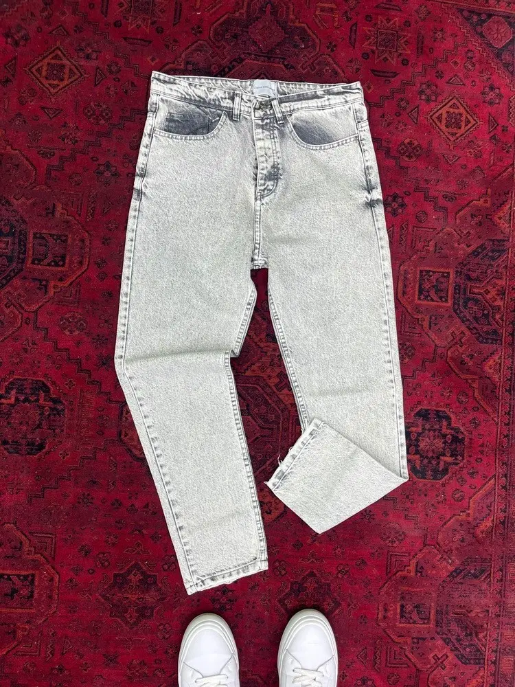 شلوار جین نیم بگ یخی 206