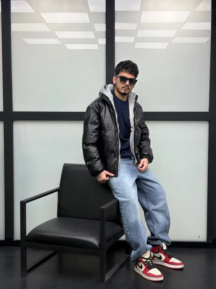 کاپشن وارداتی سویی چرم