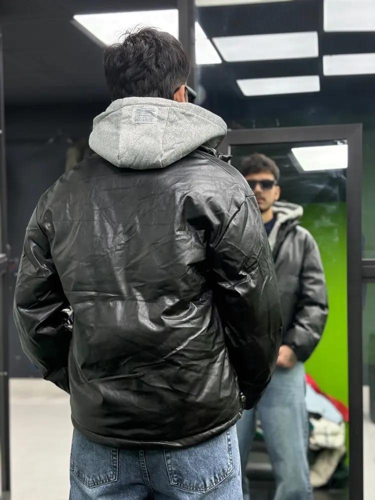 کاپشن وارداتی سویی چرم