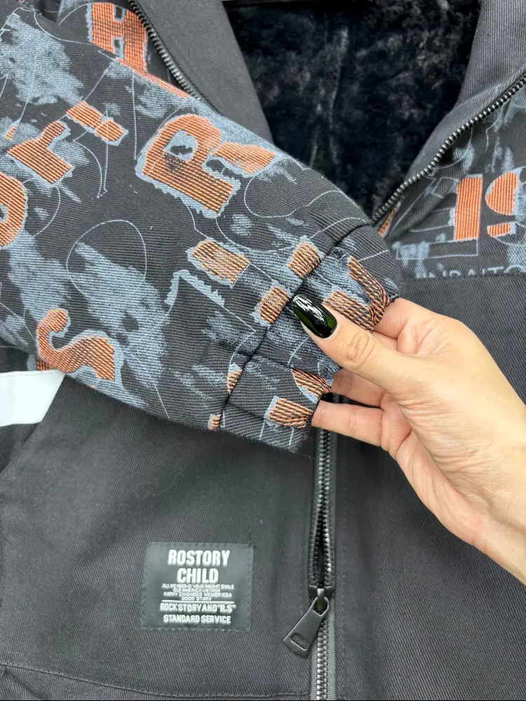 کاپشن وارداتی طرح دار