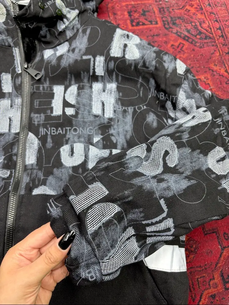 کاپشن وارداتی طرح دار