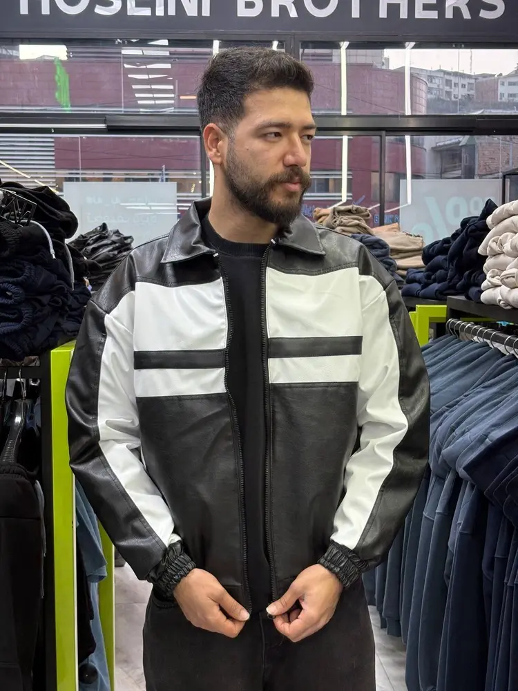 جکت چرم ریسینگ